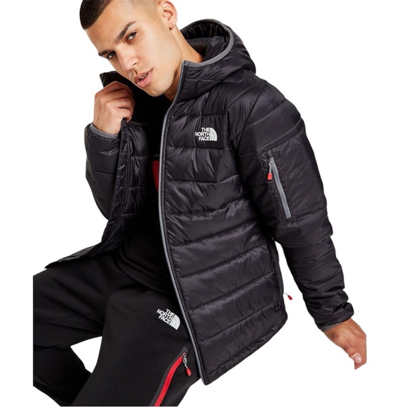 The North Face Men’s Black Aconcagua Hybrid Puffer Jacket Hooded Size Large - Picture 3 of 16